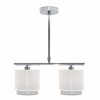 Distribuidor - Lâmpadas Diversas | Lâmpadas Modernas | LAMPARA KENYA 2XE14 BLANCA/GRIS REGX40X14 CM Ref: 111052001